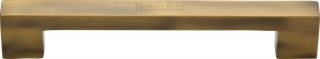V1390 305-AT Heritage Brass Door Pull Handle Urban Design 305mm Antique Brass Finish
