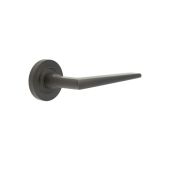 BUR10KIT79 Frelan Hardware Burlington Mayfair Door Handles on Plain Rose Dark Bronze