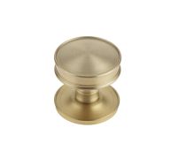 BUR110SB Frelan Hardware Burlington Berkeley 40mm Cupboard Knob Satin Brass