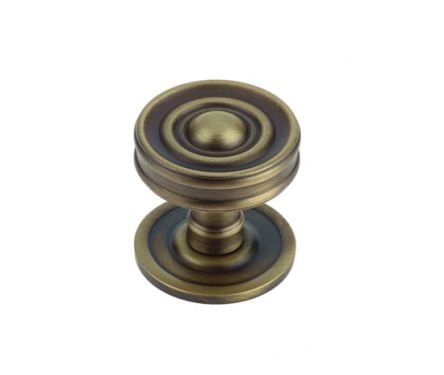Click Here To Enlarge This Photo Of BUR111AB Frelan Hardware Burlington Bloomsbury 40mm Cupboard Knob Antique Brass