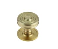 BUR111SB Frelan Hardware Burlington Bloomsbury 40mm Cupboard Knob Satin Brass
