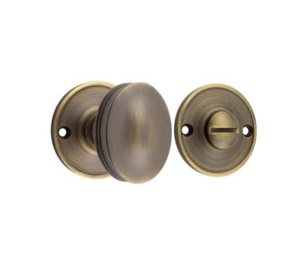 Click Here To Enlarge This Photo Of BUR120AB Frelan Hardware Burlington 40mm Turn & Release Antique Brass