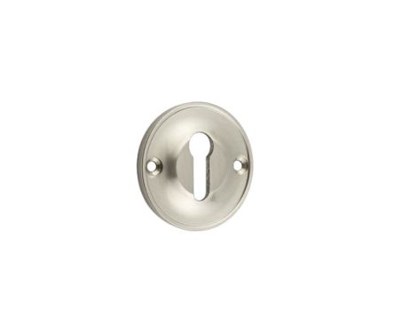 Click Here To Enlarge This Photo Of BUR121SN Frelan Hardware Burlington 40mm Standard Keyway Escutcheon 40mm Satin Nickel