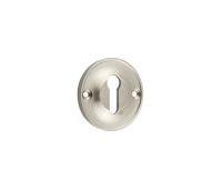 BUR121SN Frelan Hardware Burlington 40mm Standard Keyway Escutcheon 40mm Satin Nickel