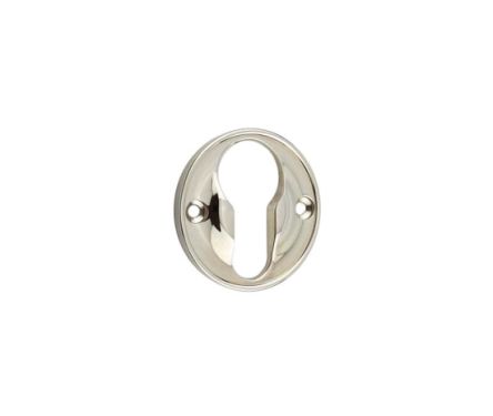 Click Here To Enlarge This Photo Of BUR122PN Frelan Hardware Burlington 40mm Euro Profile Escutcheon 40mm Polished Nickel