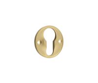 BUR122SB Frelan Hardware Burlington 40mm Euro Profile Escutcheon 40mm Satin Brass