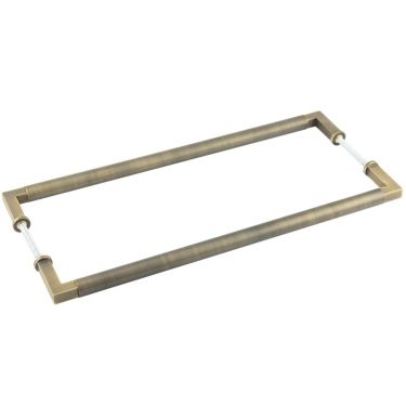 Click Here To Enlarge This Photo Of BUR130ABB2B Frelan Hardware Burlington Westminster Pull Handles 425 x 20mm Back to Back Antique Brass