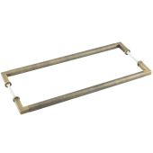 BUR130ABB2B Frelan Hardware Burlington Westminster Pull Handles 425 x 20mm Back to Back Antique Brass
