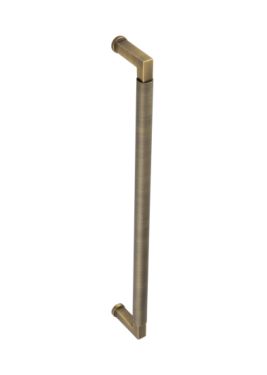 Click Here To Enlarge This Photo Of BUR130ABFF Frelan Hardware Burlington Westminster Pull Handle 425 x 20mm Face Fix Antique Brass