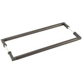 BUR130DBB2B Frelan Hardware Burlington Westminster Pull Handles 425 x 20mm Back to Back Dark Bronze