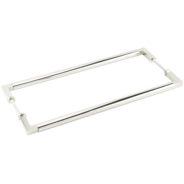 Click Here To Enlarge This Photo Of BUR130PNB2B Frelan Hardware Burlington Westminster Pull Handles 425 x 20mm Back to Back Polished Nickel
