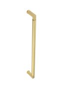 BUR130SBFF Frelan Hardware Burlington Westminster Pull Handle 425 x 20mm Face Fix Satin Brass