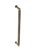 BUR140AB Frelan Hardware Burlington Piccadilly Pull Handle 425 x 20mm Bolt Through Antique Brass
