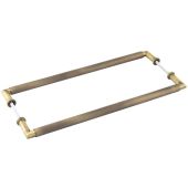 BUR140ABB2B Frelan Hardware Burlington Piccadilly Pull Handles 425 x 20mm Back to Back Antique Brass