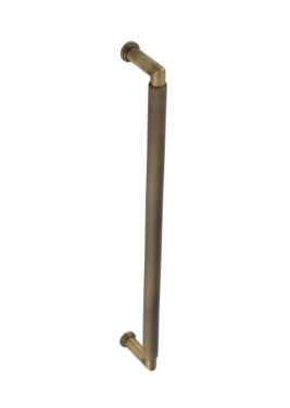 Click Here To Enlarge This Photo Of BUR140ABFF Frelan Hardware Burlington Piccadilly Pull Handle 425 x 20mm Face Fix Antique Brass