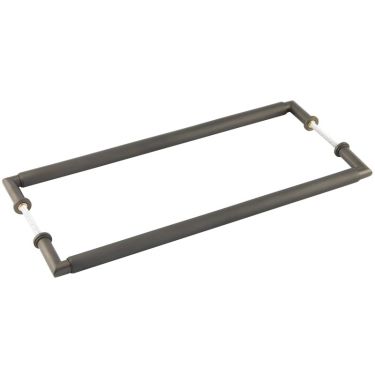 Click Here To Enlarge This Photo Of BUR140DBB2B Frelan Hardware Burlington Piccadilly Pull Handles 425 x 20mm Back to Back Dark Bronze