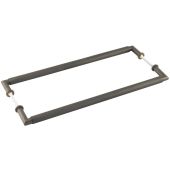 BUR140DBB2B Frelan Hardware Burlington Piccadilly Pull Handles 425 x 20mm Back to Back Dark Bronze