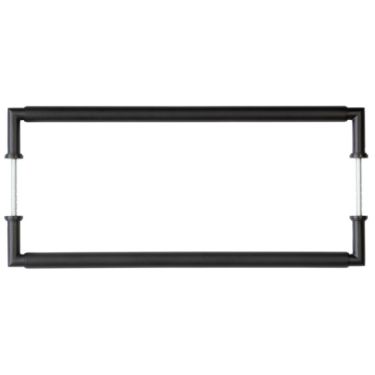 Click Here To Enlarge This Photo Of BUR140MBB2B Frelan Hardware Burlington Piccadilly Pull Handles 425 x 20mm Back to Back Matt Black