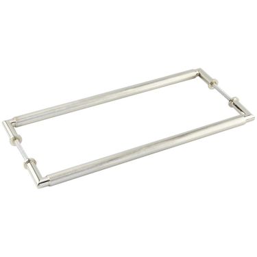 Click Here To Enlarge This Photo Of BUR140PNB2B Frelan Hardware Burlington Piccadilly Pull Handles 425 x 20mm Back to Back Polished Nickel