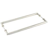 BUR140PNB2B Frelan Hardware Burlington Piccadilly Pull Handles 425 x 20mm Back to Back Polished Nickel