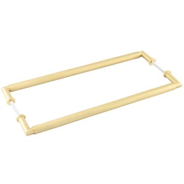 Click Here To Enlarge This Photo Of BUR140SBB2B Frelan Hardware Burlington Piccadilly Pull Handles 425 x 20mm Back to Back Satin Brass