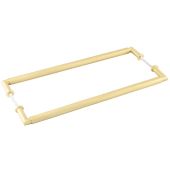 BUR140SBB2B Frelan Hardware Burlington Piccadilly Pull Handles 425 x 20mm Back to Back Satin Brass
