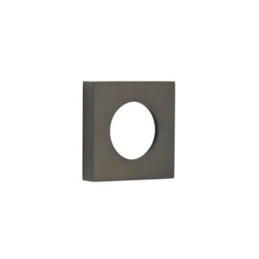 Click Here To Enlarge This Photo Of BUR150DB Frelan Hardware Burlington Square Plain Outer Roses for Levers and Turn & Releases Dark Bronze