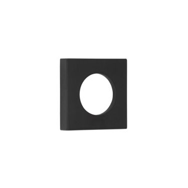 Click Here To Enlarge This Photo Of BUR150MB Frelan Hardware Burlington Square Plain Outer Roses for Levers and Turn & Releases Matt Black