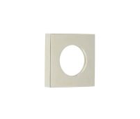 BUR150PN Frelan Hardware Burlington Square Plain Outer Roses for Levers and Turn & Releases Polished Nickel