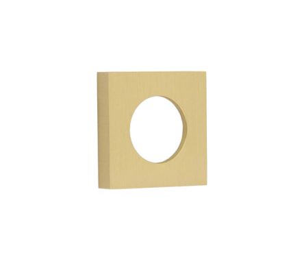 Click Here To Enlarge This Photo Of BUR150SB Frelan Hardware Burlington Square Plain Outer Roses for Levers and Turn & Releases Satin Brass