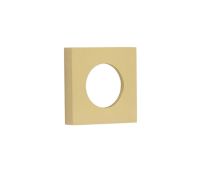 BUR150SB Frelan Hardware Burlington Square Plain Outer Roses for Levers and Turn & Releases Satin Brass