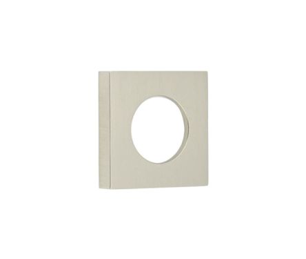 Click Here To Enlarge This Photo Of BUR150SN Frelan Hardware Burlington Square Plain Outer Roses for Levers and Turn & Releases Satin Nickel