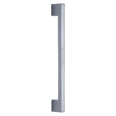 Click Here To Enlarge This Photo Of V1390 457-PC Heritage Brass Door Pull Handle Urban Design 457mm Polished Chrome Finish