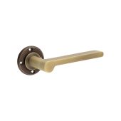 BUR15AB Frelan Hardware Burlington Fitzrovia Door Handles (No Outer Rose) Antique Brass