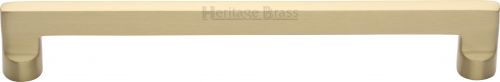 Click Here To Enlarge This Photo Of C0345 203-SB Heritage Brass Cabinet Pull Apollo Design 203mm ctc Satin Brass Finish