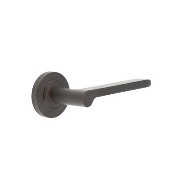 Click Here To Enlarge This Photo Of BUR15KIT79 Frelan Hardware Burlington Fitzrovia Door Handles on Plain Rose Dark Bronze