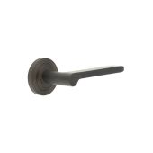 BUR15KIT82 Frelan Hardware Burlington Fitzrovia Door Handles on Reeded Rose Dark Bronze