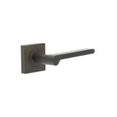 BUR15KIT84 Frelan Hardware Burlington Fitzrovia Door Handles on Square Plain Rose Dark Bronze