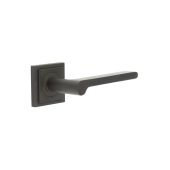BUR15KIT85 Frelan Hardware Burlington Fitzrovia Door Handles on Square Stepped Rose Dark Bronze