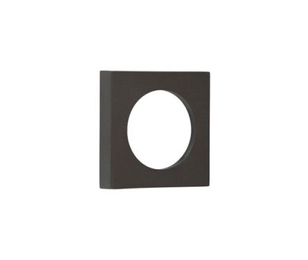 Click Here To Enlarge This Photo Of BUR171DB Frelan Hardware Burlington Plain Square Outer Rose for Escutcheons Dark Bronze