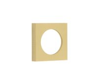 BUR171SB Frelan Hardware Burlington Plain Square Outer Rose for Escutcheons Satin Brass