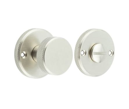Click Here To Enlarge This Photo Of BUR180SN Frelan Hardware Burlington Westbourne Knurled Turn & Release Satin Nickel