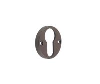 BUR181DB Frelan Hardware Burlington Westbourne Knurled Euro Profile Escutcheon Dark Bronze