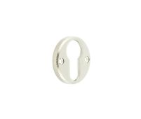 BUR181PN Frelan Hardware Burlington Westbourne Knurled Euro Profile Escutcheon Polished Nickel