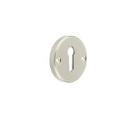 BUR182SN Frelan Hardware Burlington Westbourne Knurled Standard Keyway Escutcheon Satin Nickel