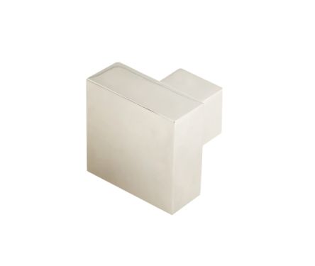 Click Here To Enlarge This Photo Of BUR201PN Frelan Hardware Burlington Trafalgar 30mm Square Cupboard Knob Polished Nickel