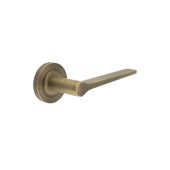 BUR20KIT1 Frelan Hardware Burlington Knightsbridge Door Handles on Plain Rose Antique Brass