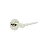 BUR20KIT157 Frelan Hardware Burlington Knightsbridge Door Handles on Plain Rose Polished Nickel