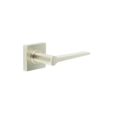 Click Here To Enlarge This Photo Of BUR20KIT318 Frelan Hardware Burlington Knightsbridge Door Handles on Square Plain Rose Satin Nickel