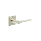 BUR20KIT319 Frelan Hardware Burlington Knightsbridge Door Handles on Square Stepped Rose Satin Nickel